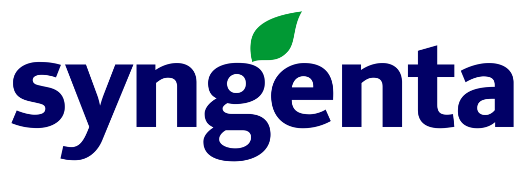 A imagem apresenta o logotipo da renomada empresa parceira Syngenta.