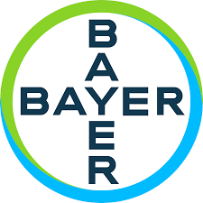 A imagem apresenta o logotipo da renomada Empresa Bayer, referência nas áreas de saúde e agricultura.