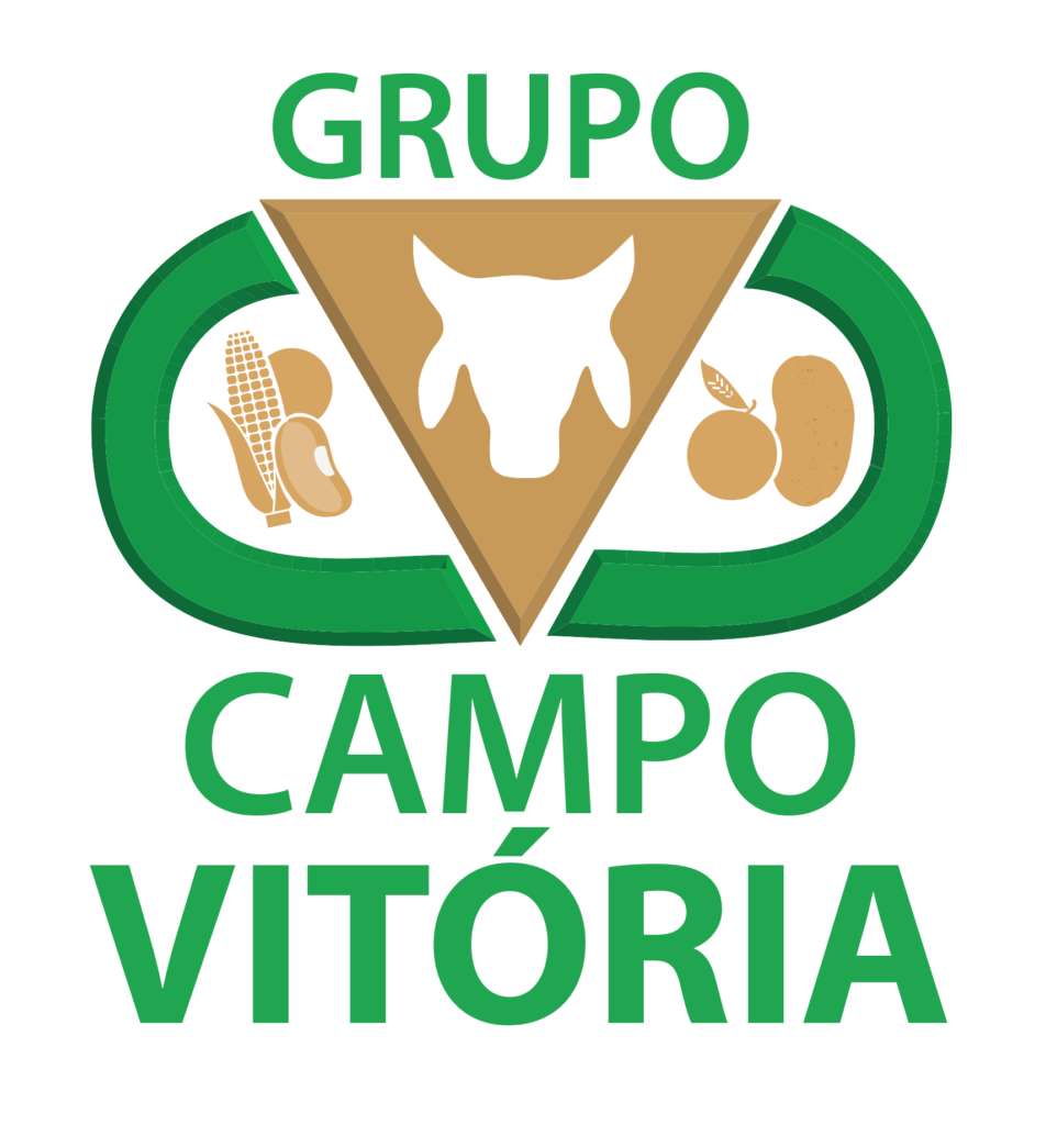 A imagem apresenta o logotipo da renomada Empresa Grupo Campo Vitória referência no setor Agropecuário.