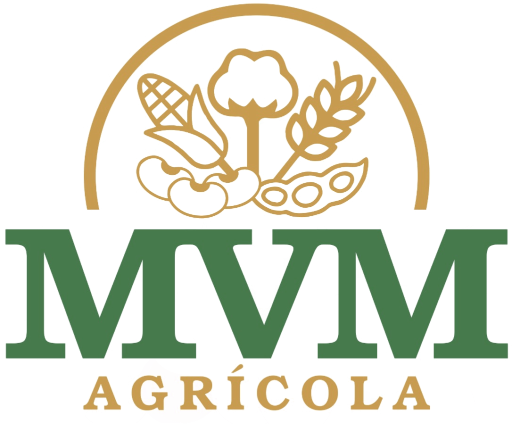 A imagem apresenta o logotipo da renomada Empresa MVM Agrícola referência no setor Agropecuário.