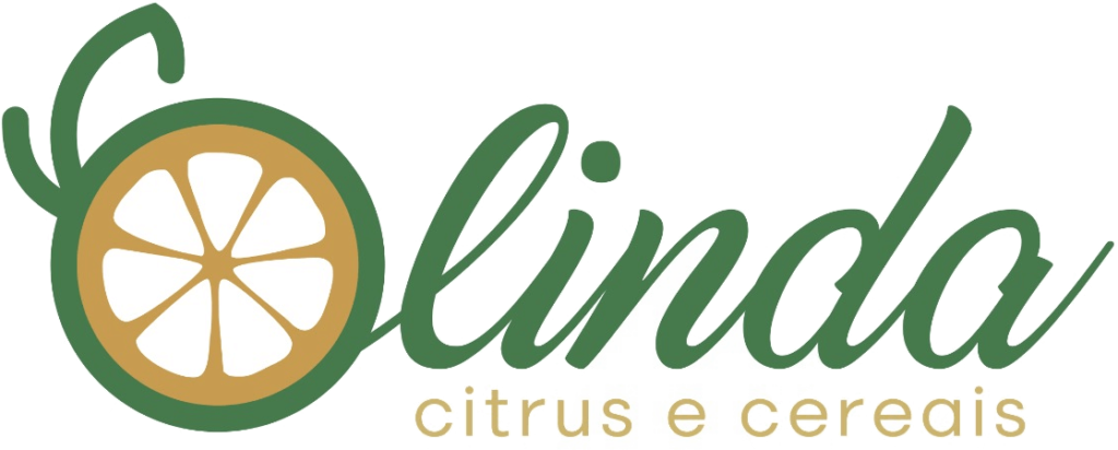A imagem apresenta o logotipo da renomada Empresa Olinda Citrus e Cereais referência no setor Agropecuário.